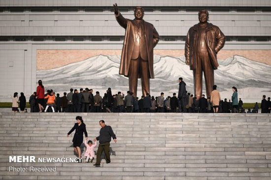 روز خورشید در کره شمالی‎ +عکس