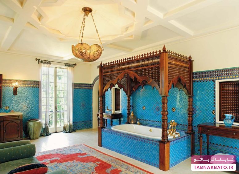 سرویس بهداشتی و حمام به سبک مراکشی