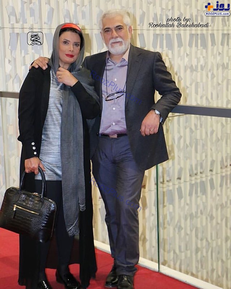 تیپ رسمی حسین پاکدل و همسرش؛عاطفه رضوی+عکس