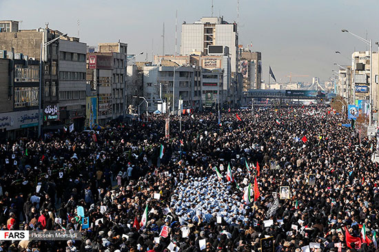 آیین تشییع شهدای مقاومت در تهران