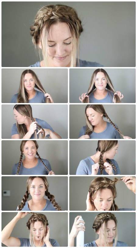 آموزش تصویری مدل موهای فوری