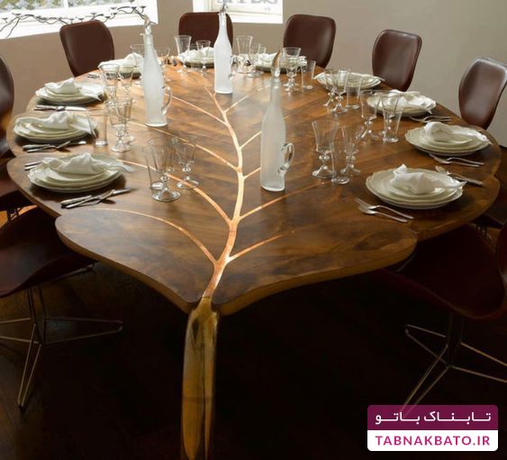 طراحی‌های زیبا و جالب میز با الهام از درختان