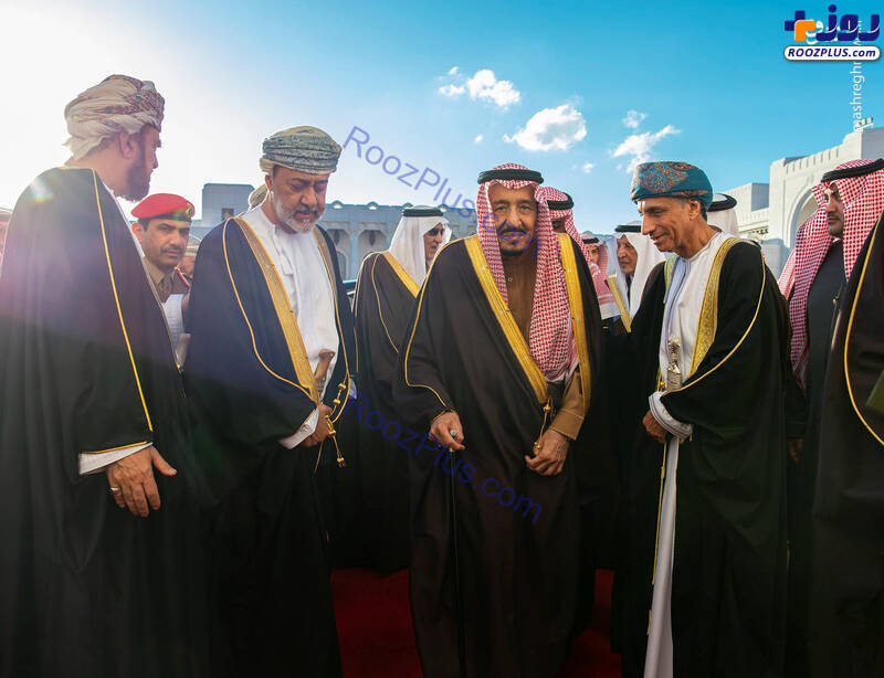 دیدار ملک سلمان با پادشاه جدید عمان +عکس
