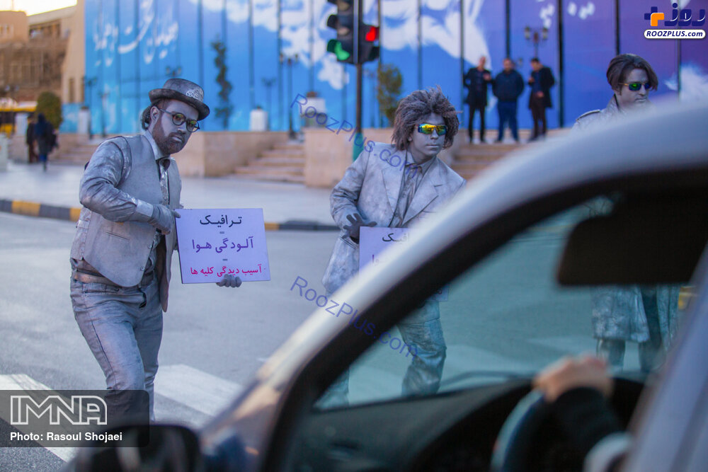 غافلگیری خودروهای تک سرنشین در اصفهان +عکس