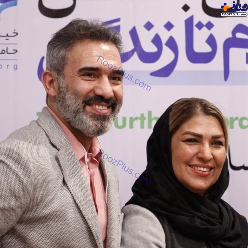 عکس جدید احمدرضا عابدزاده در کنار همسرش