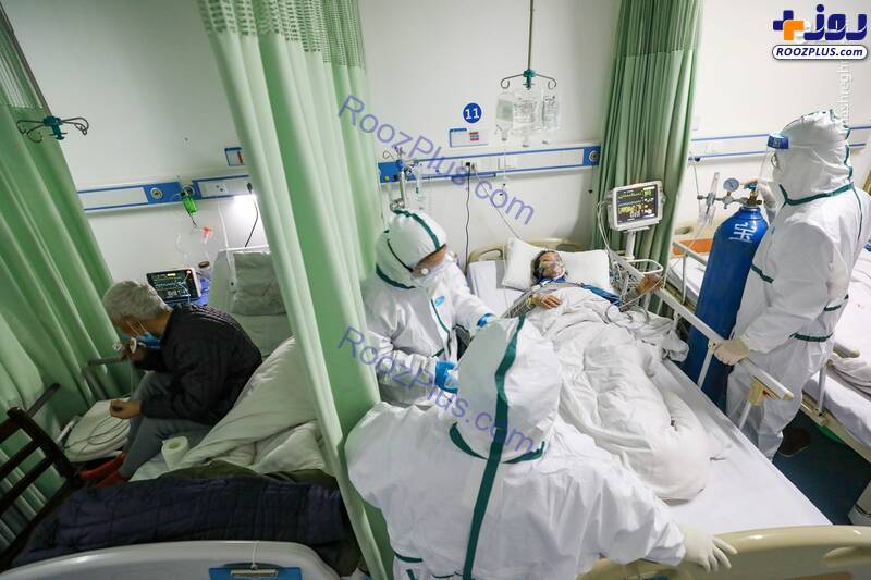 بخش مراقبت‌های ویژه بیمارستان ووهان چین+عکس