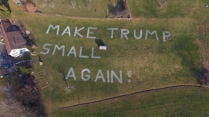 پیام جالب یک مزرعه دار سوئیسی درباره ترامپ+عکس