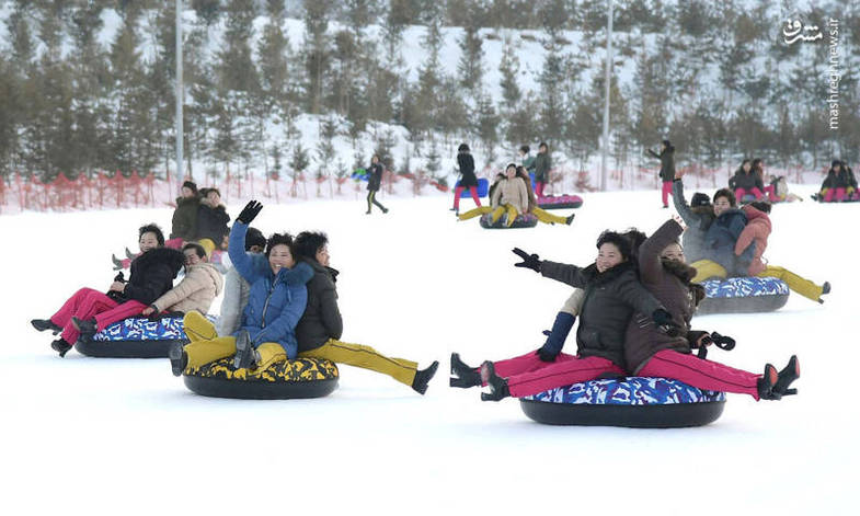 تفریحات زمستانی در کره شمالی +عکس
