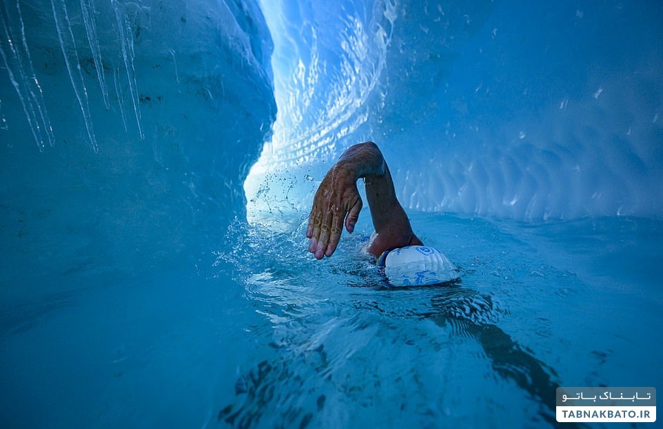۳۳ سال تمرین برای ۸ دقیقه شنا در قطب جنوب