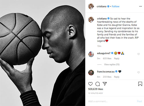 واکنش ورزشکاران به خبر درگذشت اسطوره بسکتبال دنیا +عکس