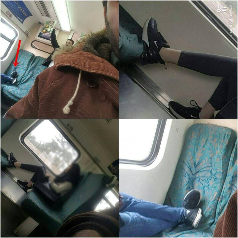 حرکت ناپسند برخی مسافران مترو+عکس