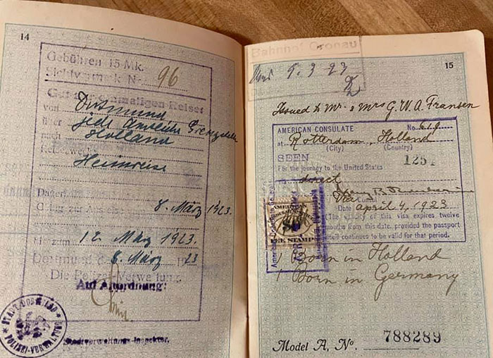 تصاویری از گذرنامه‌های اروپایی در ۱۰۰ سال پیش