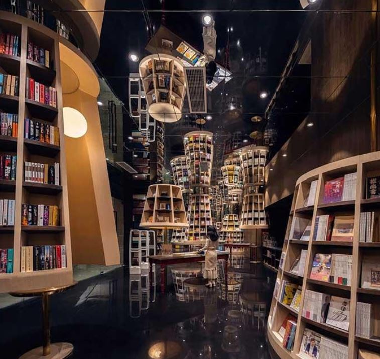 معماری عجیب یک کتابفروشی در چین + تصاویر