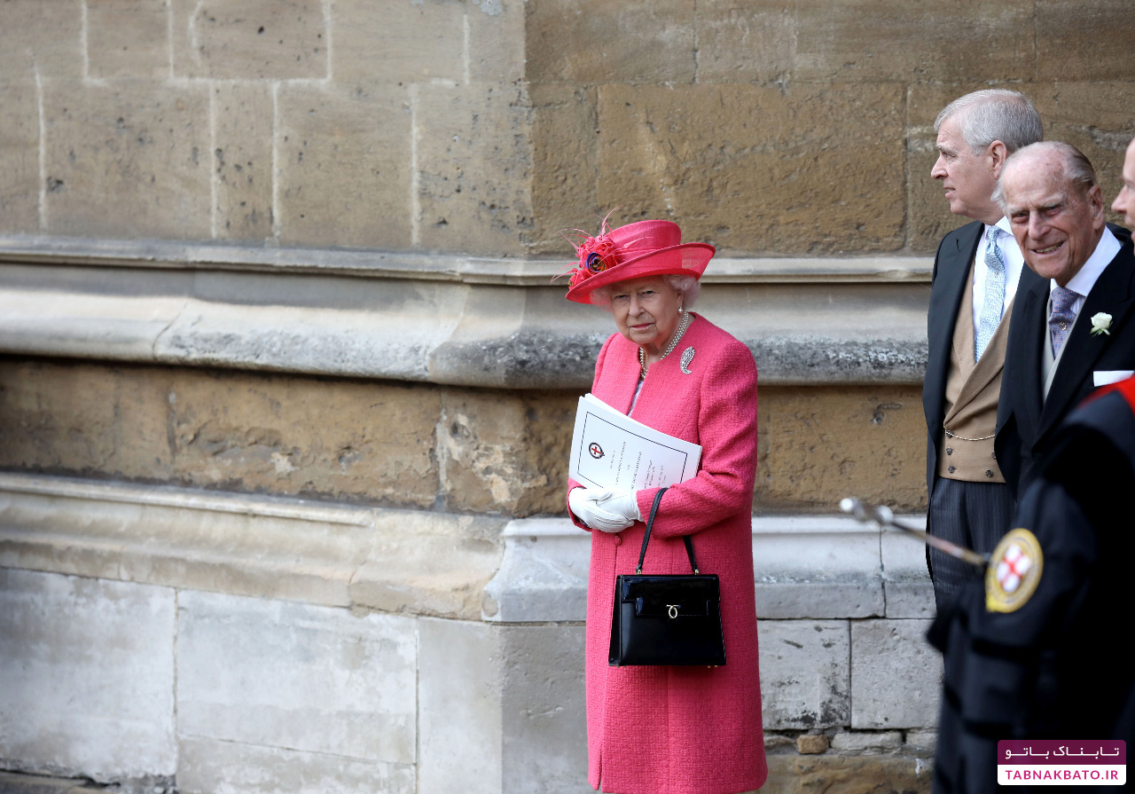 حضور الیزابت و نوه اش هری در جشن ازدواج سلطنتی