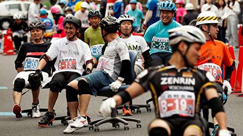مسابقه «صندلی‌سواری» در ژاپن!