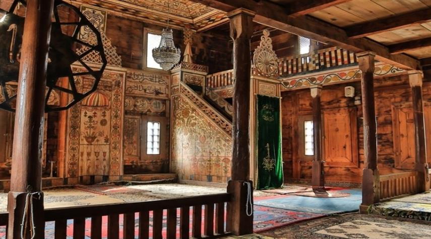 مسجد چوبی بدون میخ در ترکیه + عکس