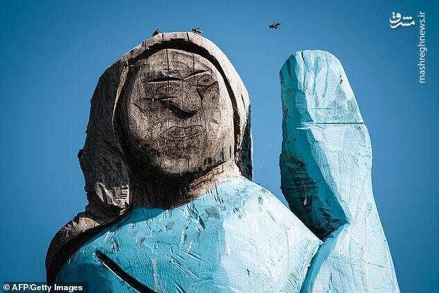 مجسمه ترسناک ملانیا ترامپ+عکس
