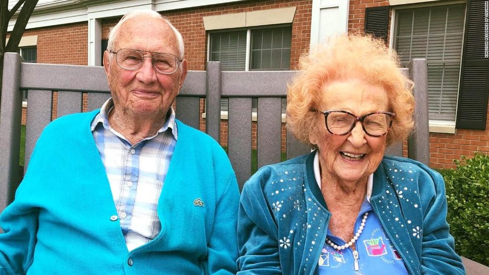 زن و مردی که در ۱۰۰ سالگی ازدواج کردند+عکس