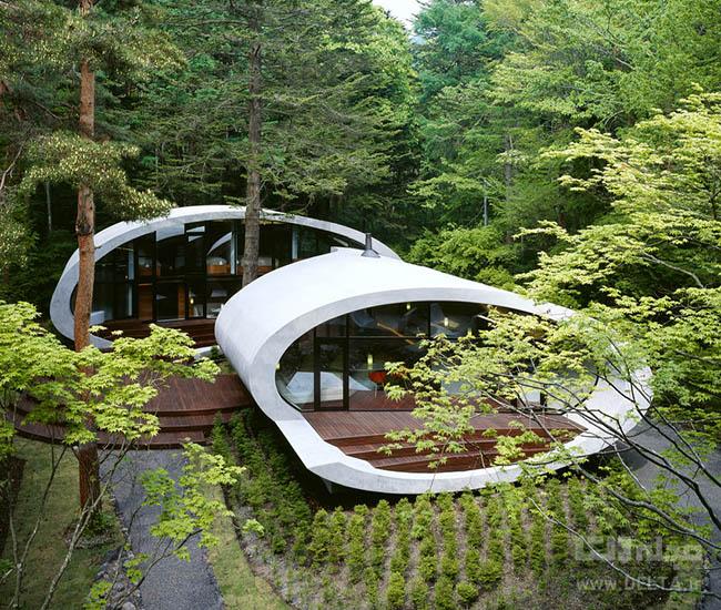 خانه مدرن و تماشایی در ژاپن