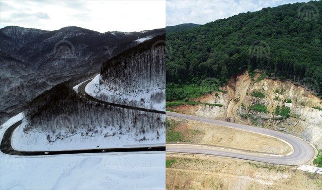 تصاویر دیدنی از ترکیب زمستان و تابستان در ترکیه