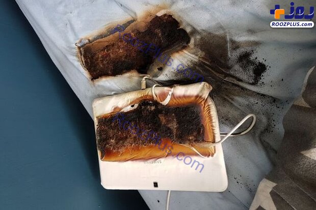 تبلت در حال شارژ رختخواب پسربچه را سوزاند+عکس