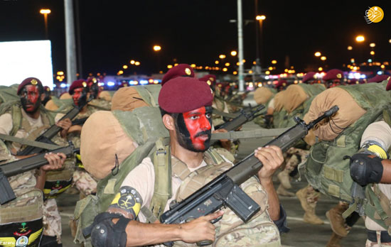 رژه نیرو‌های امنیتی محافظ جان زائران مکه+عکس