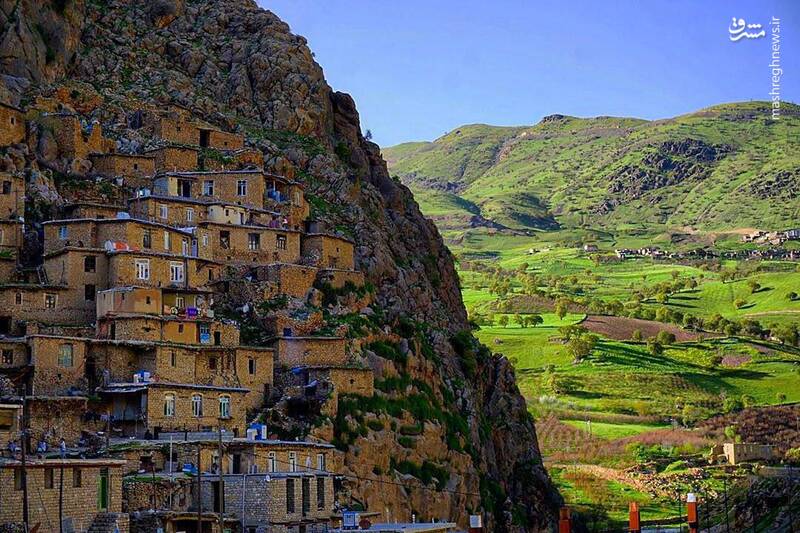 روستایی زیبا در کردستان+عکس