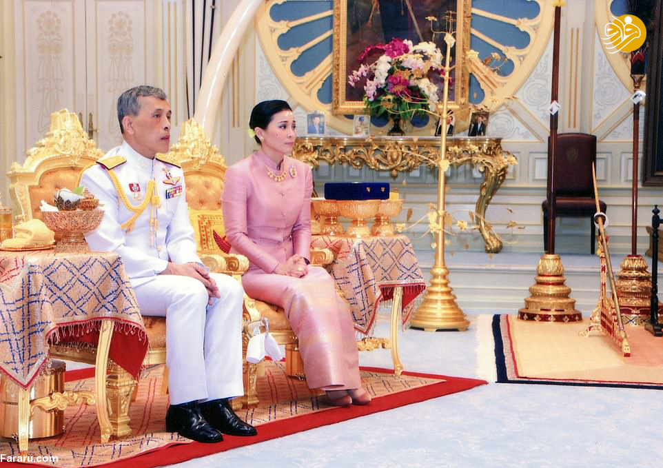 ازدواج دوم پادشاه تایلند در حضور ز‌ن اولش+ عکس