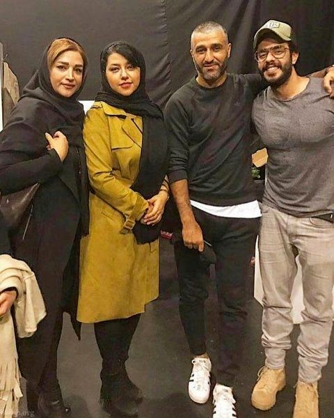 همسر شهاب حسینی در کنار پژمان جمشیدی و خواهرش+عکس