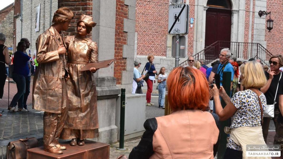 بزرگترین جشنواره مجسمه های زنده در اروپا