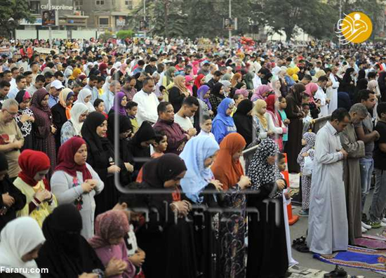 نماز مختلط زنان و مردان مصری به مناسبت عید قربان+عکس