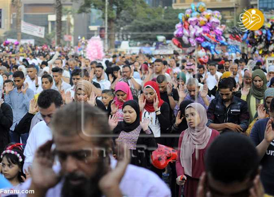 نماز مختلط زنان و مردان مصری به مناسبت عید قربان+عکس