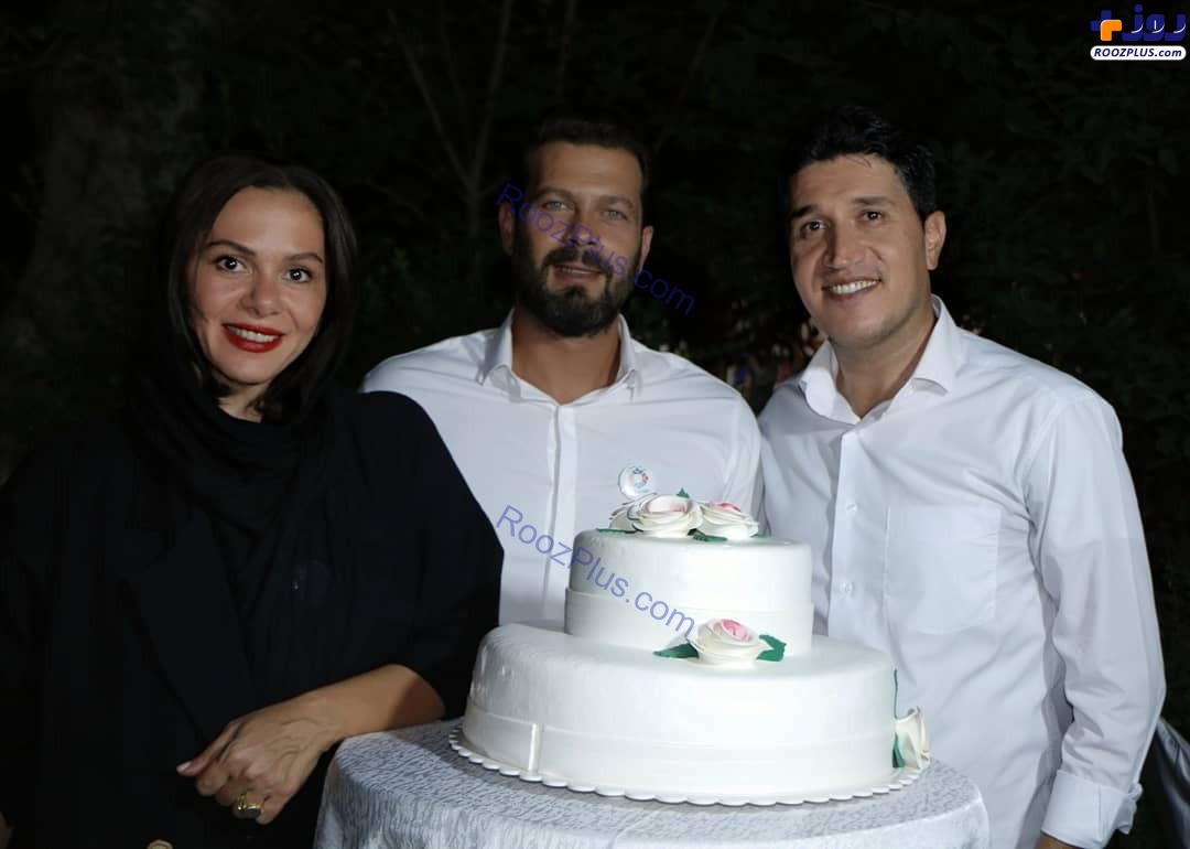 پژمان بازغی همراه همسرش در جشن تولدش+عکس