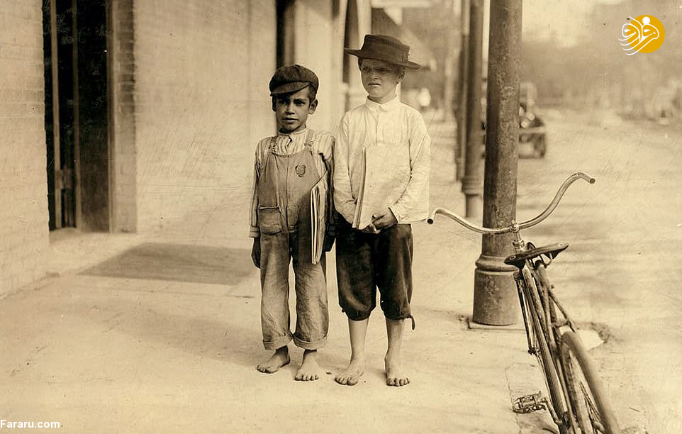 کودکان کار سیگاری ۱۱۰ سال پیش + عکس