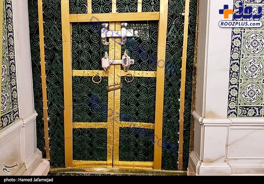 درب خانه حضرت زهرا(س) در مسجدالنبی+عکس