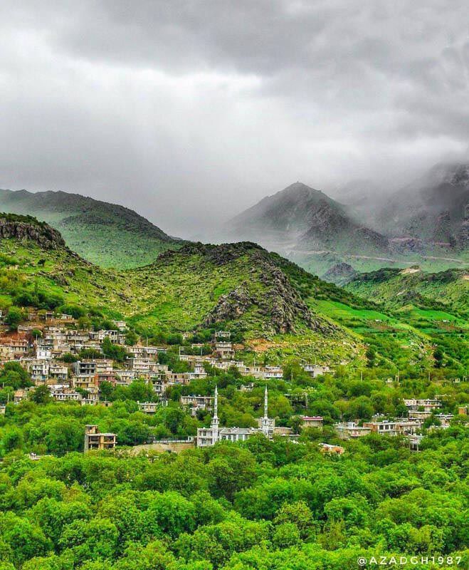 روستایی فوق العاده رویایی در کرمانشاه + عکس