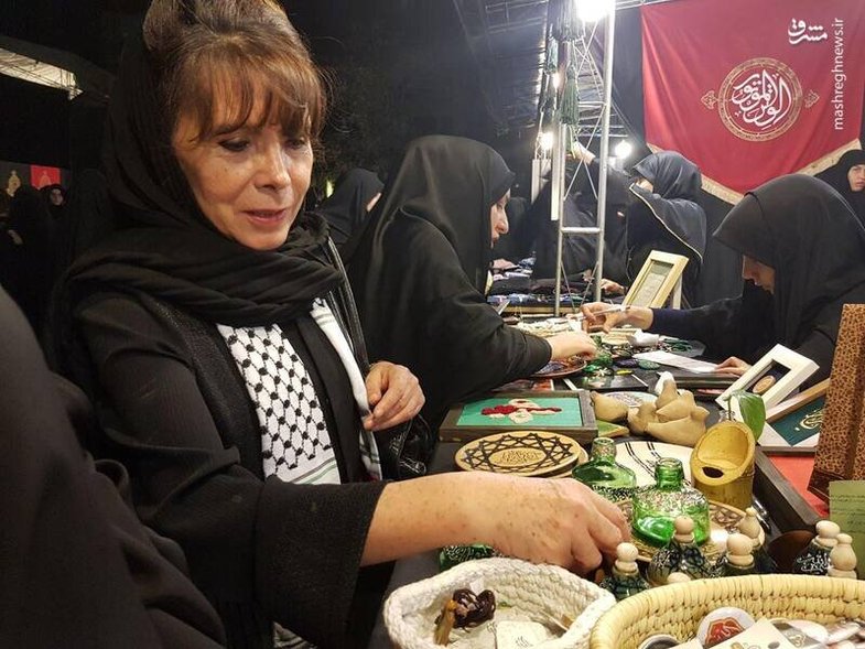پوشش سفیر زن بولیوی در مراسم عزاداری در تهران +عکس