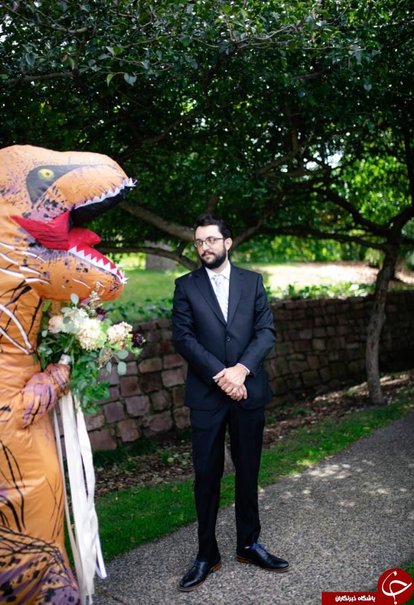 روش عجیب عروس برای غافلگیر کردن داماد در روز عروسی+تصاویر