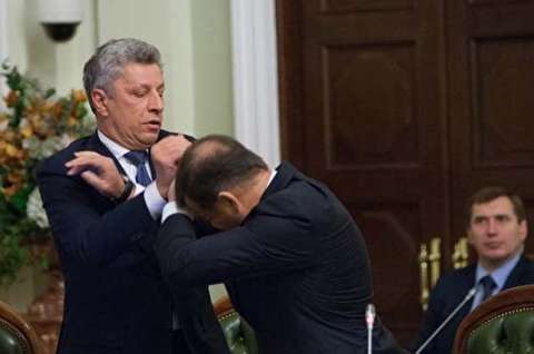 کتک کاری خنده دار سران احزاب اوکراین