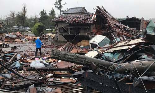 ژاپن درگیر شدیدترین توفان 60 سال گذشته