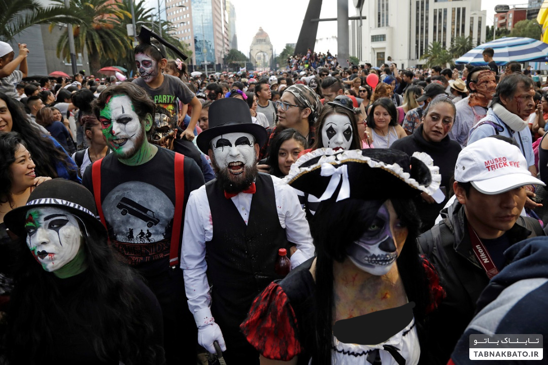 جشنواره دیدنی زامبی‌ها در خیابان‌های مکزیک
