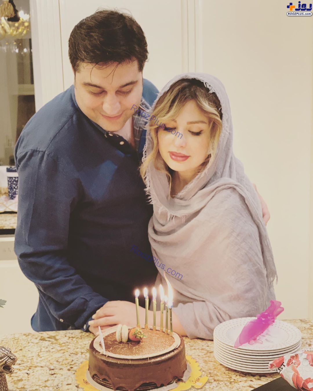 نیوشا ضیغمی در جشن تولد همسرش+عکس