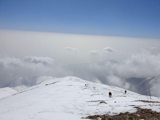 آلودگی شدید هوای تهران از فراز توچال