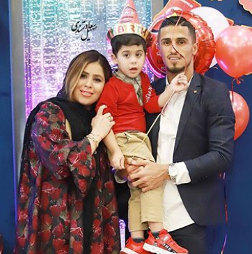 جشن تولد علی علپور و پسرش+عکس