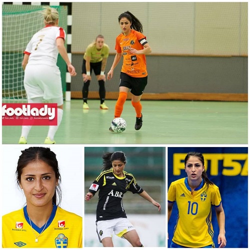 دختر ایرانی، بهترین بازیکن سال سوئد شد+عکس