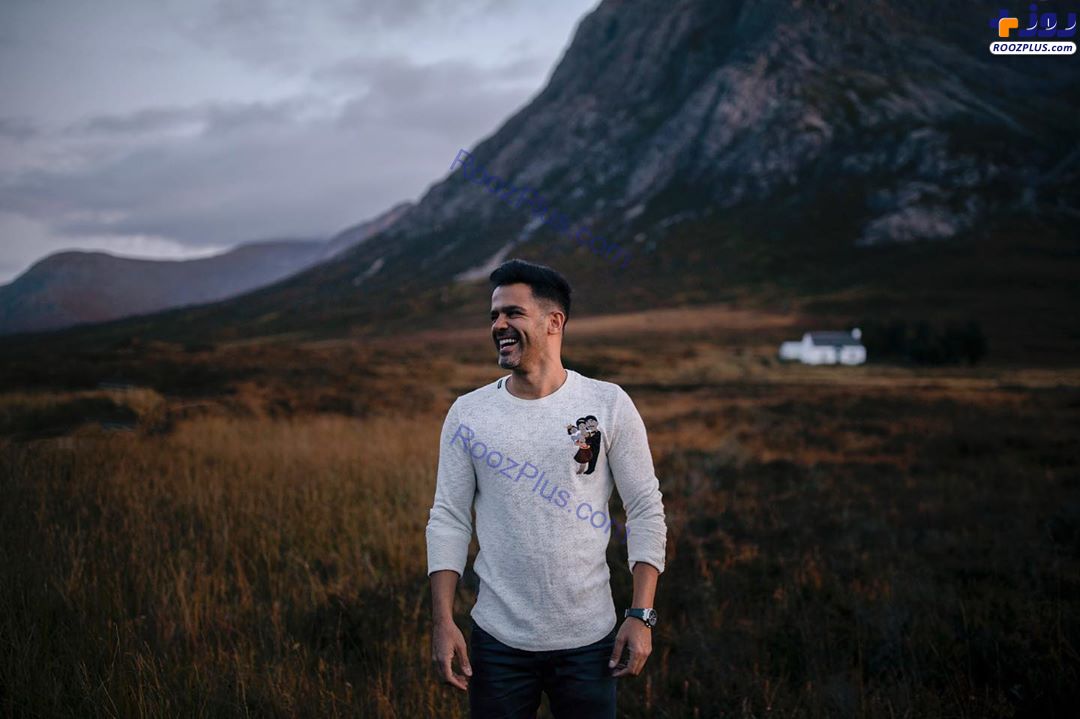 سیروان خسروی در طبیعت اسکاتلند +عکس