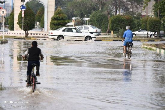 وضعیت خیابان‌های آبادان، دو روز پس از بارندگی+عکس