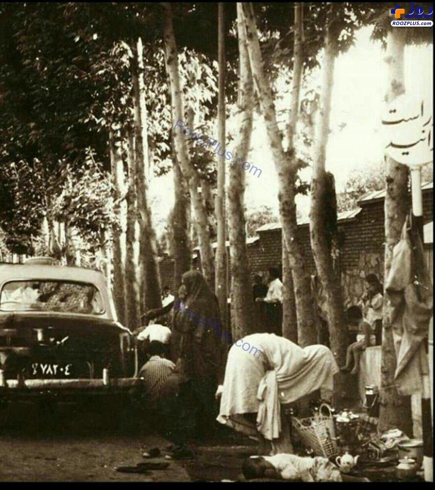 تصویری تاریخی از سیزده بدر مردم تهران در دهه ۴۰