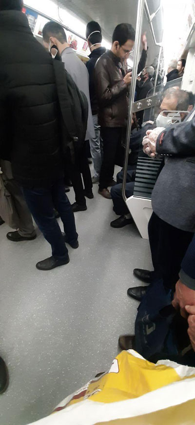 ازدحام شهروندان در متروی تهران+عکس