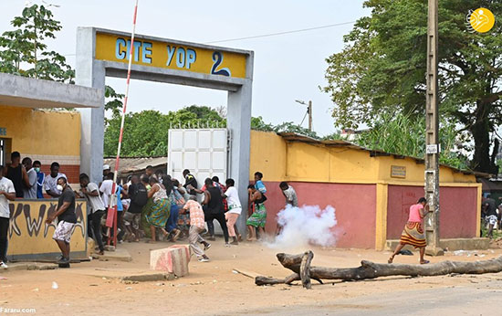 آتش زدن مرکز آزمایش ویروس کرونا در ساحل عاج +عکس